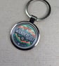 Wanderlust Keyring - Travel Themed - Large Resin Finished Keychain
