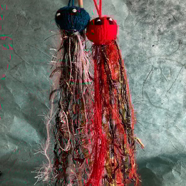 2 Christmas jellyfish