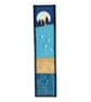 Bookmark with Rising Full Moon, Silhouetted Trees and Moonlit Countryside - Image 6