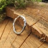 Handmade Silver Twig Ring