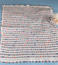 Crochet Baby Blanket, White Multicolour Car Seat Blanket, Newborn Gift - Image 9