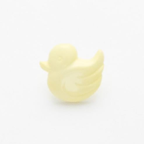 10 yellow baby duck buttons 14mm