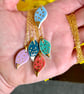Ceramic leaf necklace - mint green - Image 3