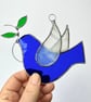 Stained Glass Dove Suncatcher - Hand Made Hanging Decoration - White - Image 9