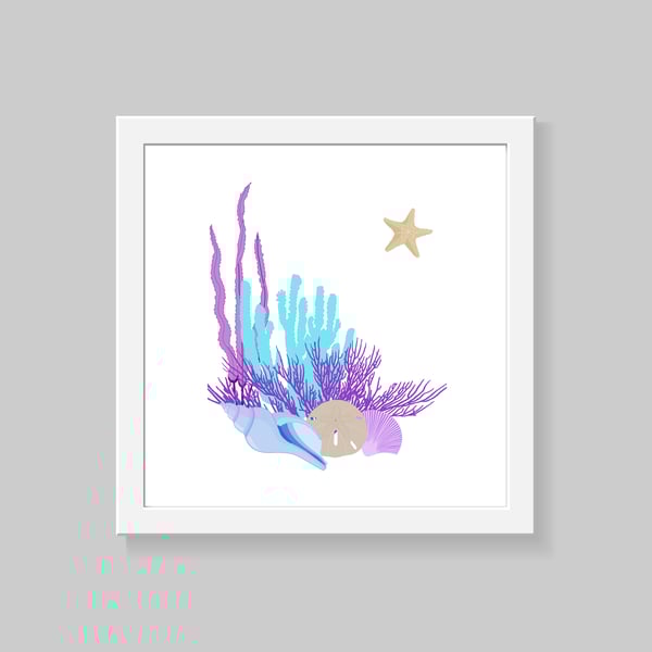 Sea themed  Wall Art Print, Sea themed wall print, Ocean themed wall print
