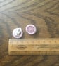 Dorset Button Clip-on Earrings, Pale Pink - Image 2