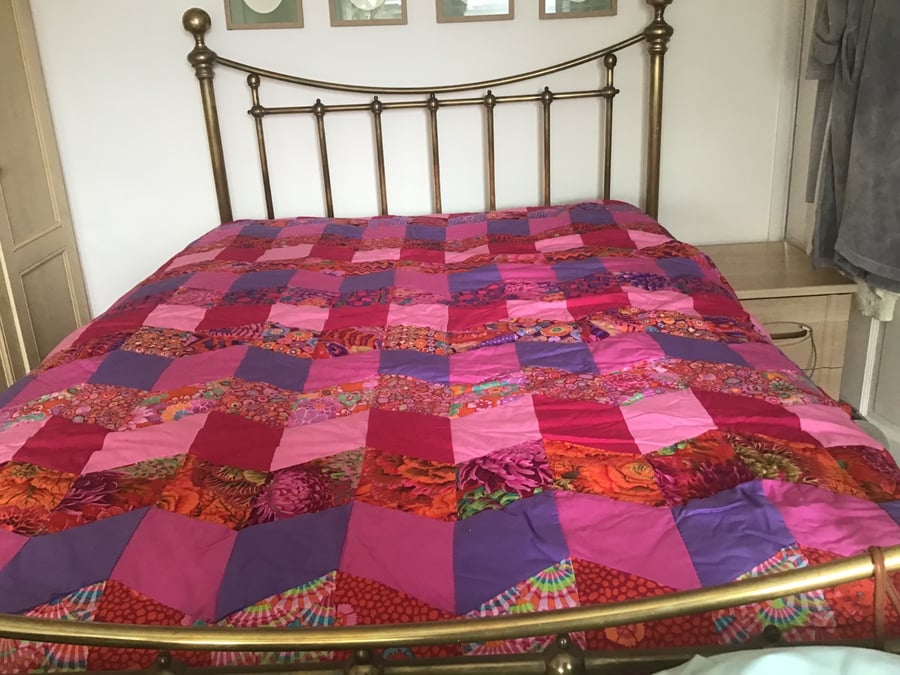 Handstitched Patchwork Quilt