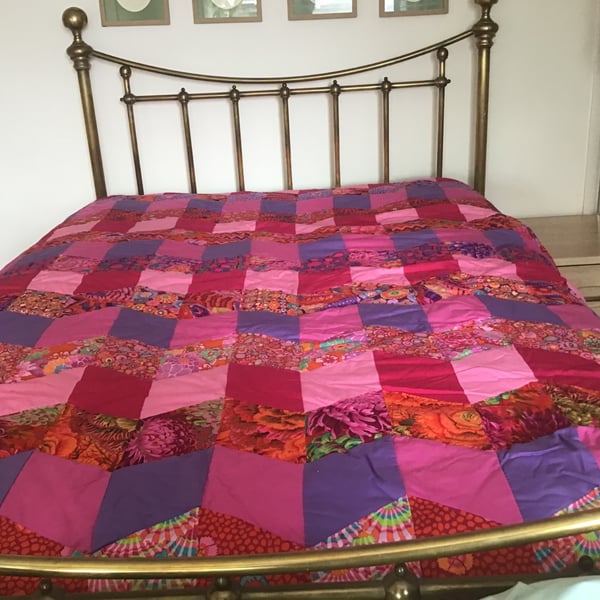 Handstitched Patchwork Quilt