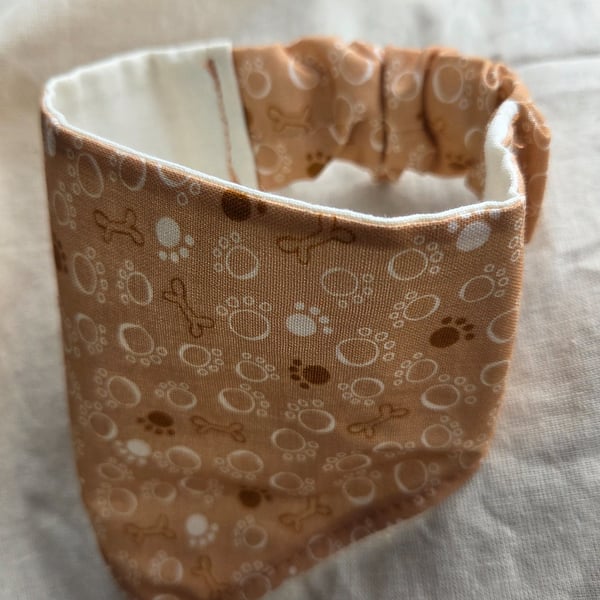 Elasticated slip-on Dog Bandana - Size S