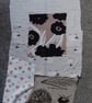 Upcycled slow stitching kit includes fabric, buttons, thread, lace, ribbon - Image 5