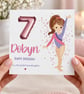 Personalised Gymnast Birthday Card For Her Happy Birthday Daughter Niece etc - Image 2