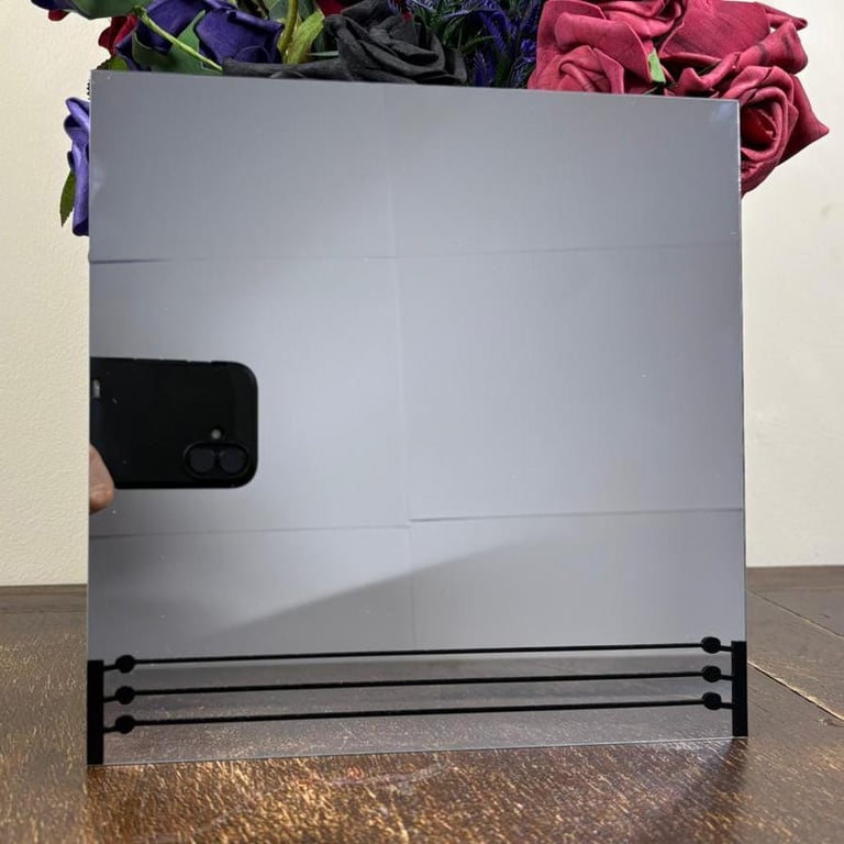 Pro wrestling ring square glass mirror 20.5cm x 20.5cm AEW WWE NJPW decorative m