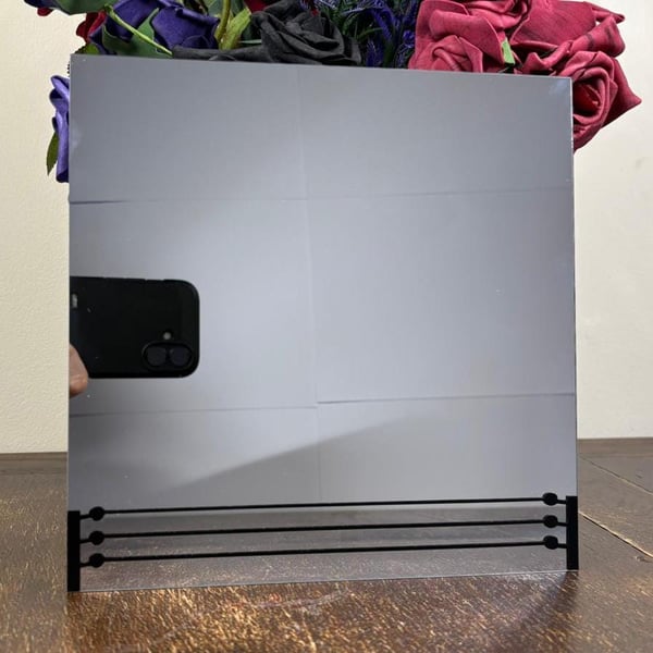 Pro wrestling ring square glass mirror 20.5cm x 20.5cm AEW WWE NJPW decorative m