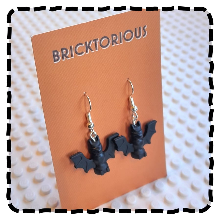 Lego Bat Earrings
