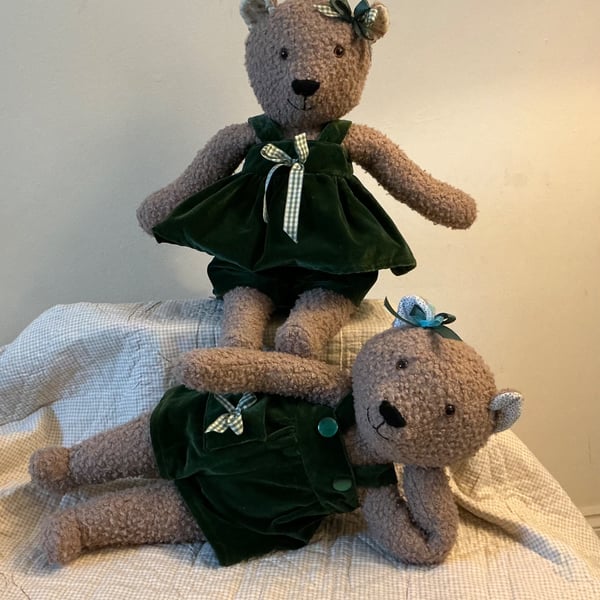 Handmade cuddly keepsake bear for all ages.