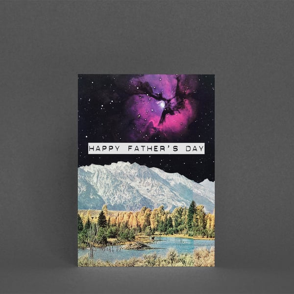 Planet Greeting Card for Father's Day - Time and Space