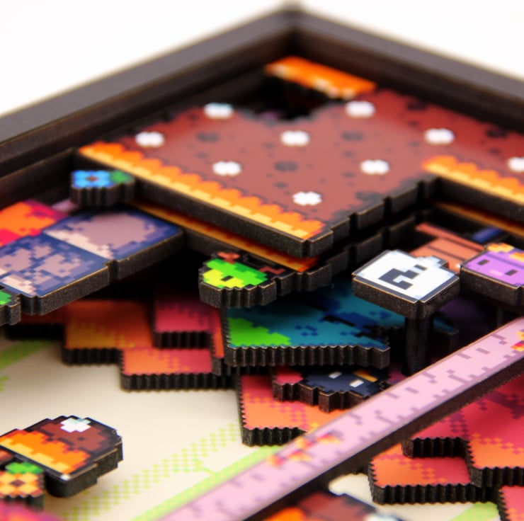 Retro 3D Pixel Art Customisable Shadow Box. 80s... - Folksy