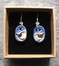 Wren ceramic and sterling silver drop earrings in blue - Image 5