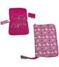 Interchangeable knitting needle case with cats, fully zip around knit pro case,  - Image 1