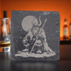 Viking Elder Slate Coaster – Norse Mythology Engraved Drink Coaster