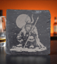 Viking Elder Slate Coaster – Norse Mythology Engraved Drink Coaster