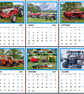 2027 Calendar Tractors A4 Size Wall Hanging  - Image 2