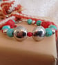 Handmade bracelet made using pre-loved beads. - Image 2
