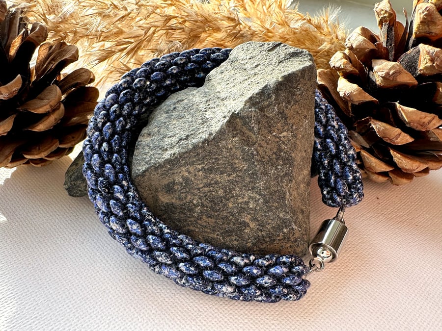 Rope Bracelet - Tweedy Blue
