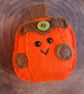 Wool Blend Felt 'Pumpkin' pocket hug (B)