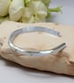 Artisan Silver Cuff With Cubic Zirconia