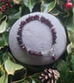 Garnet and Sterling Silver Bracelet