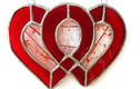 Stained Glass Suncatchers Hearts Love