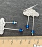 Cloud and raindrop earrings - Image 3