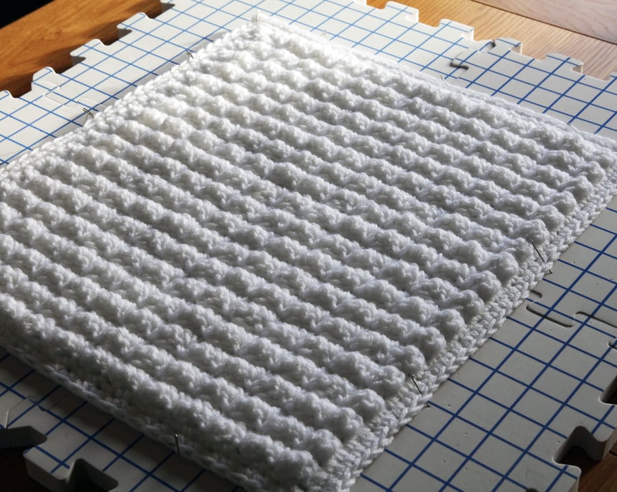 Handmade Crochet Doll Blanket Choice of Colours