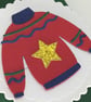 Small pillow Christmas gift box - red star jumper - Image 3