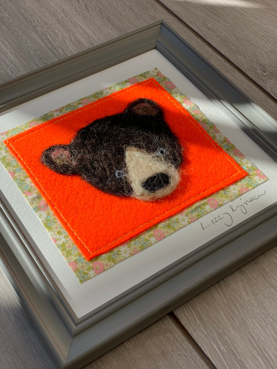 Needle Felted Bear