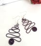 Colourful Wire Work Christmas Tree Earrings in Various Colours - Image 3