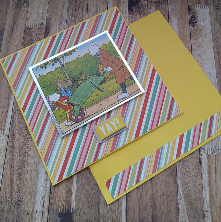Rupert the bear birthday card 
