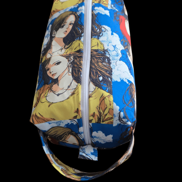 Personalised large anime makeup bag