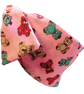 1950s Retro Rockabilly Headscarf  Bandana Handmade Teddy Bear Print