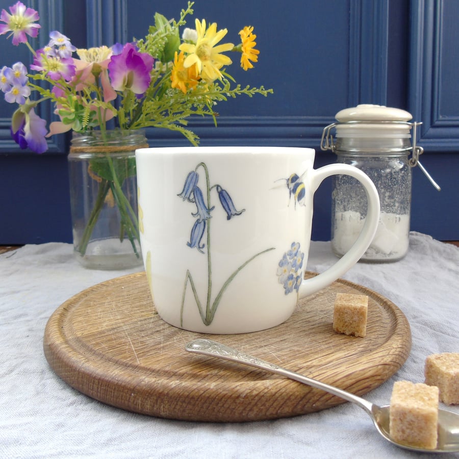 Bee and Bluebell Mug