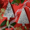 2 X Handmade Christmas Tree Decorations - 1 X Hare & 1 X Swift