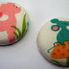 Lamb & Mouse Fabric Badge Set