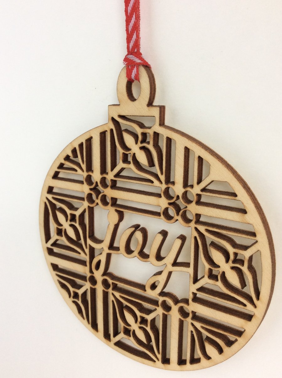 'Joy' bauble (small)