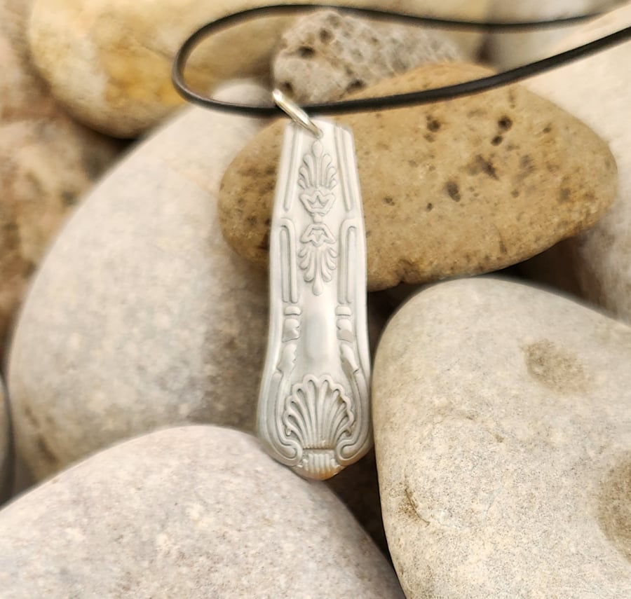 Upcycled coffee spoon handle pendant - Cutlery collection