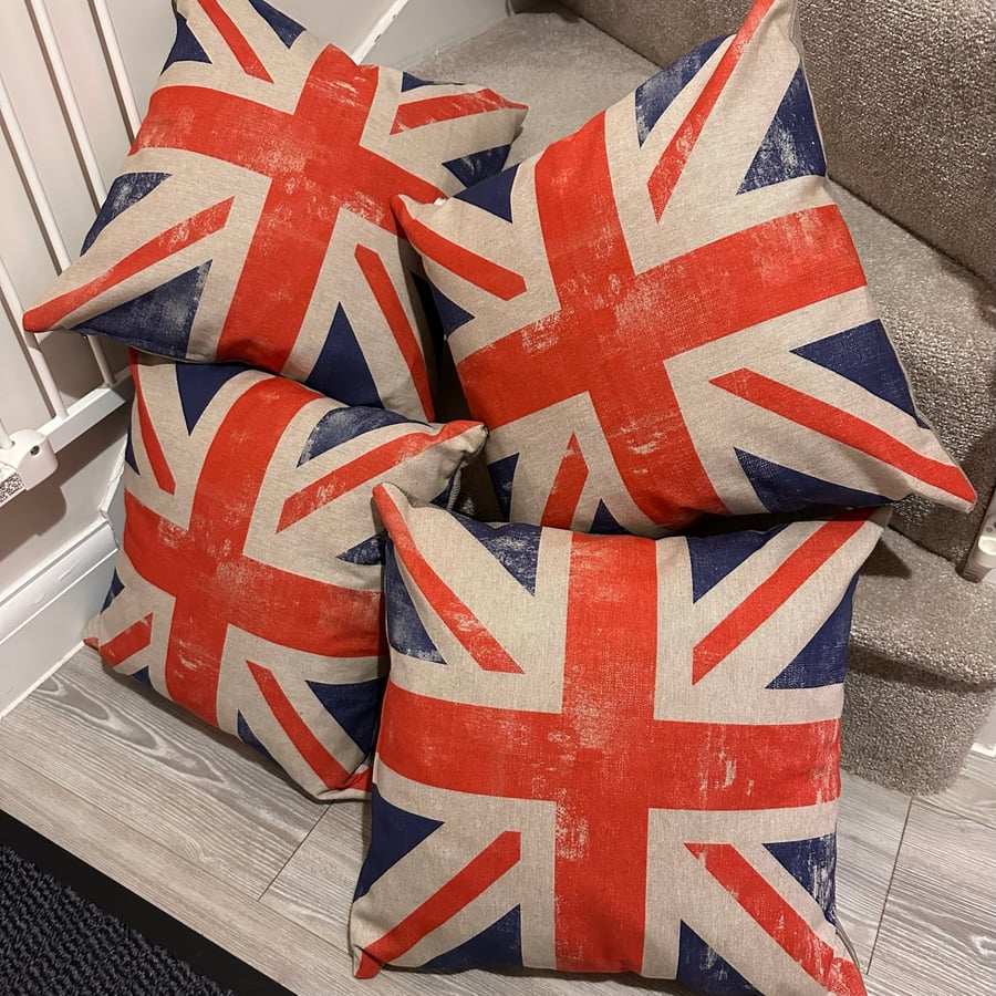 Union Jack Cushion Folksy