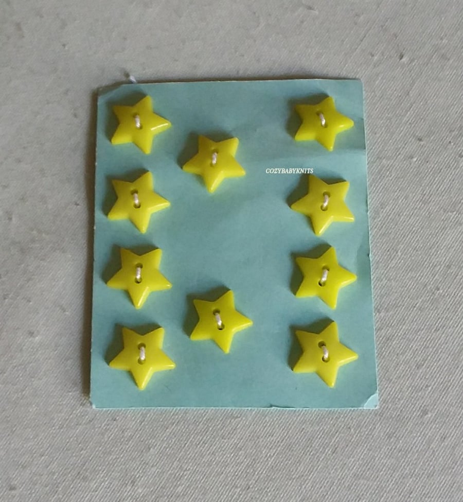 Yellow star buttons