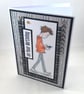 Black and White teenage boy birthday card - Image 4