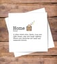 New Home Definition Personalised Card - new house. Blank inside - Image 2