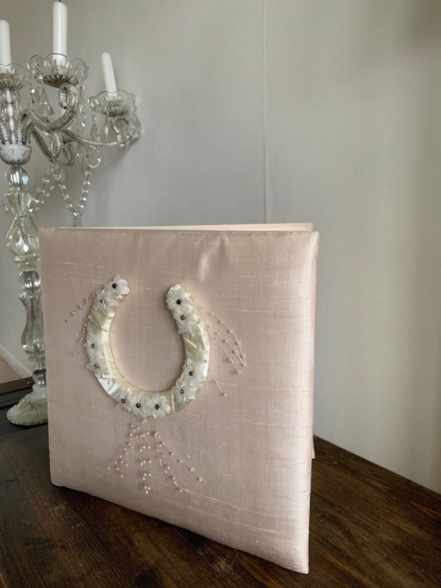 Handmade Silk Wedding Album